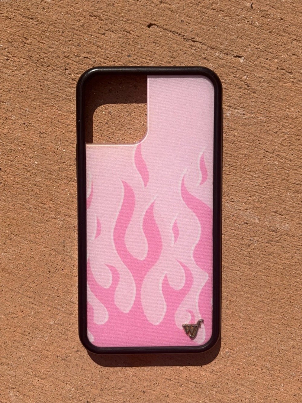 I phone 12 Wildflowers Pink Flame Case
